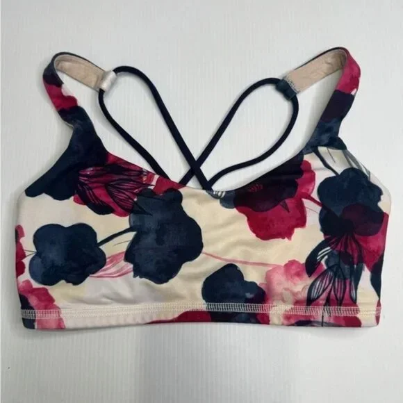Lululemon Free To Be Bra Inky Floral Ghost Inkwell Bumble Berry / Inkwell - Picture 6 of 6